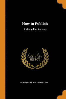How to Publish 1