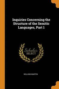 bokomslag Inquiries Concerning the Structure of the Semitic Languages, Part 1