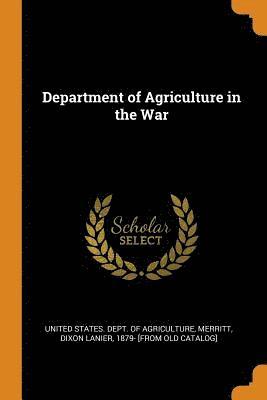 bokomslag Department of Agriculture in the War