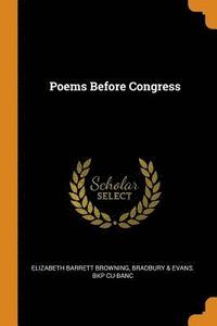 bokomslag Poems Before Congress