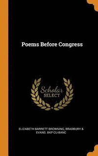 bokomslag Poems Before Congress