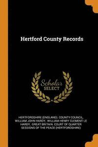 bokomslag Hertford County Records