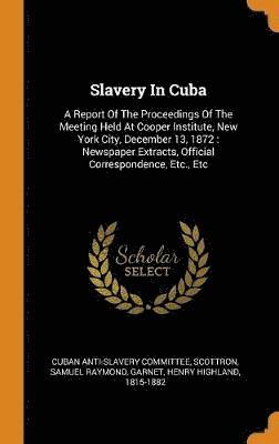 bokomslag Slavery In Cuba