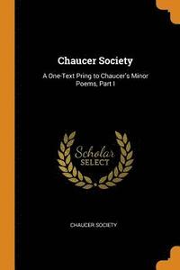 bokomslag Chaucer Society
