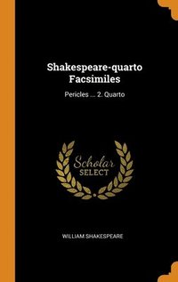 bokomslag Shakespeare-quarto Facsimiles