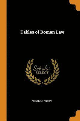 bokomslag Tables of Roman Law