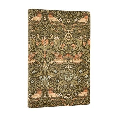 Kalender 2026 Paperblanks Morris Birds Mini horisontal, flexi, Övrigt