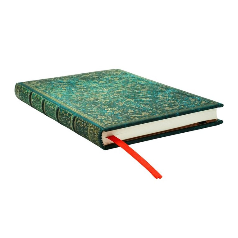 Anteckningsbok Paperblanks Midi linj - Emerald Flowers, Övrigt