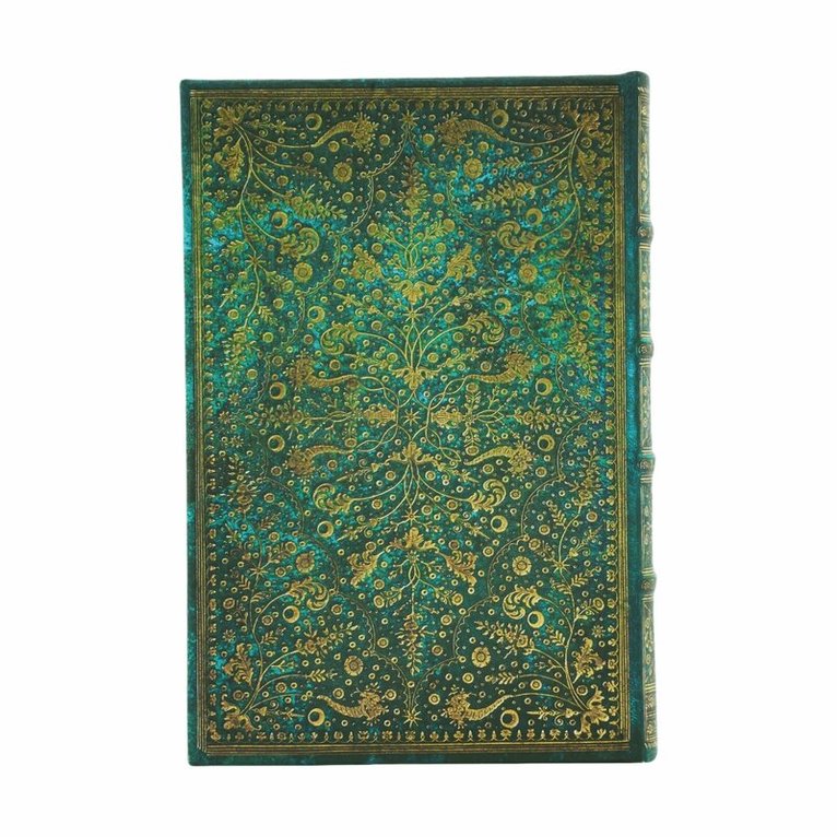 Anteckningsbok Paperblanks Mini olinj - Emerald Flowers, Övrigt