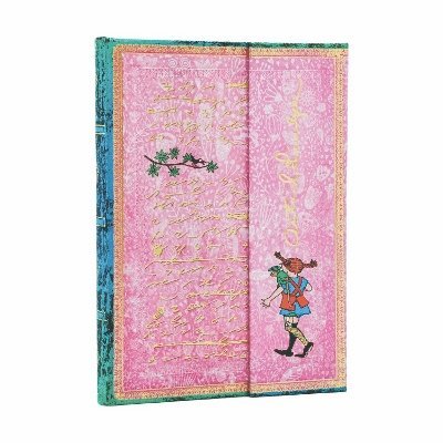 Paperblanks - Astrid Lindgren, Pippi Longstocking (Embellished Manuscripts Collection) Midi Lined Hardcover Journal (Wrap Closure), Inbunden
