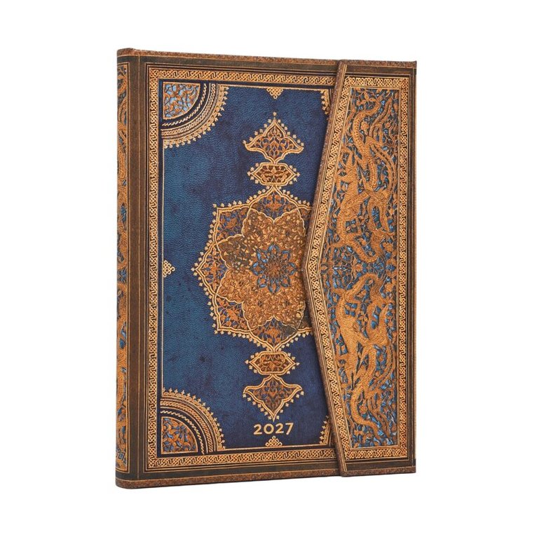 Kalender 2027 Paperblanks Safavid Indigo Midi wrap, Övrigt