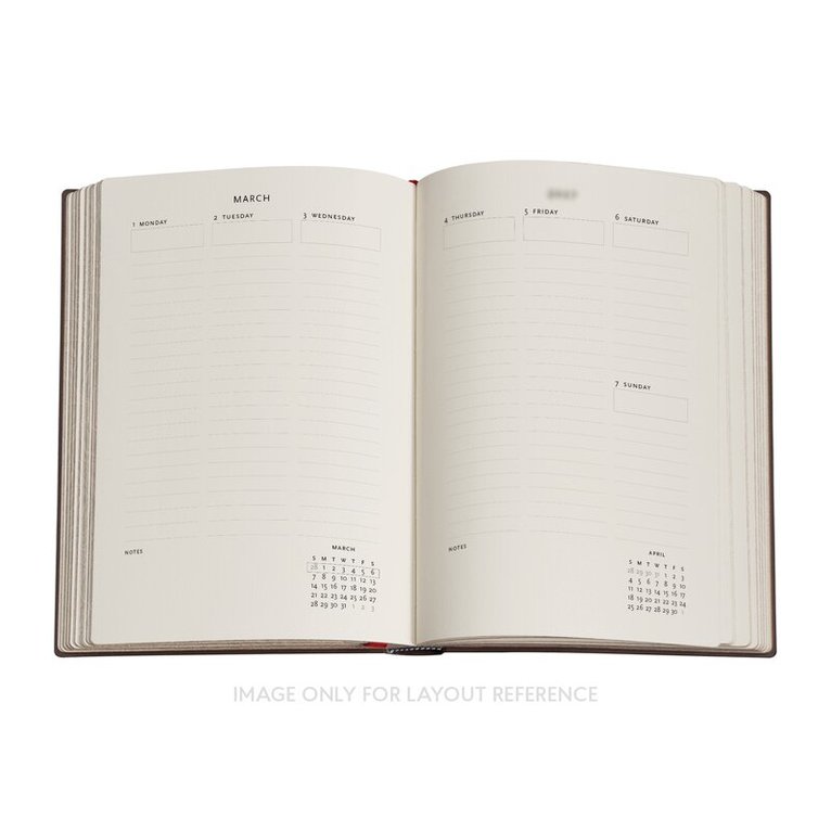 Kalender 2027 Paperblanks Anemone Midi vertikal wrap, Övrigt