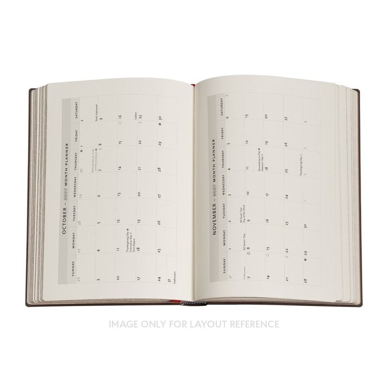 Kalender 2026-2027 New York Rose, flexi, 18-månaders, Midi horisontal, Övrigt