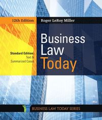 bokomslag Business Law Today, Standard: Text & Summarized Cases