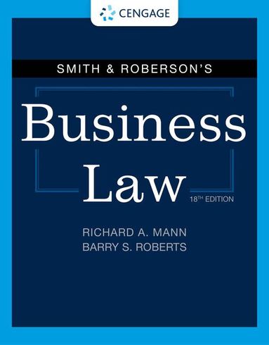 Richard Mann, Barry Roberts - Smith & Roberson's Business Law, Inbunden
