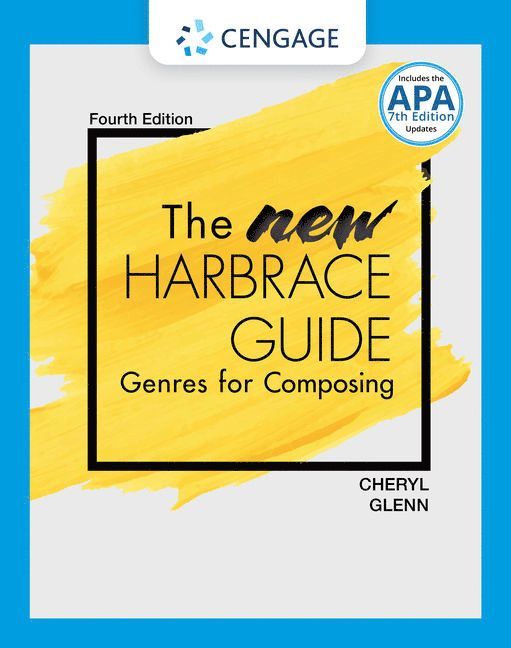 The New Harbrace Guide: Genres for Composing (w/ MLA9E Updates) 1