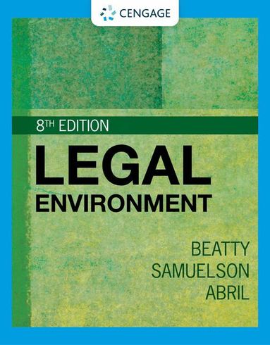 Jeffrey Beatty, Susan Samuelson, Patricia Abril - Legal Environment, Inbunden
