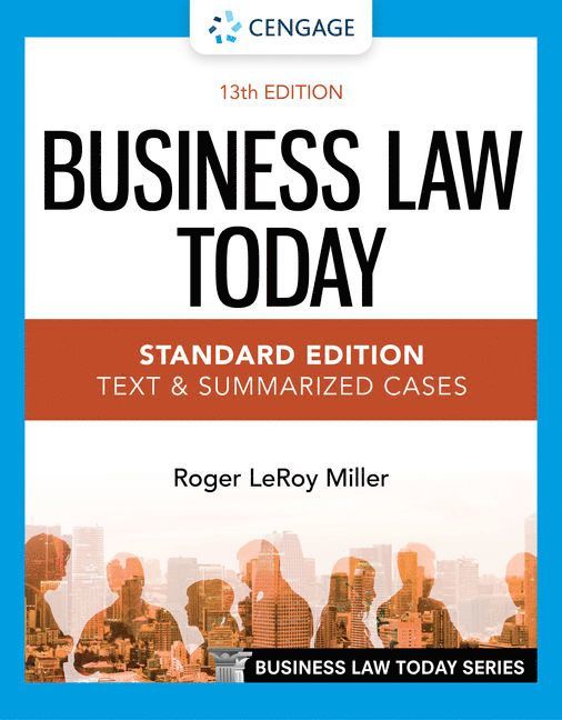 Roger Miller, Texas) Miller, Roger (Institute for University Studies, Arlington - Business Law Today - Standard Edition, Häftad
