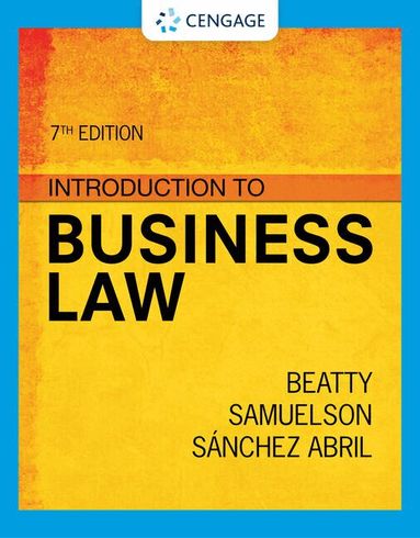 Jeffrey Beatty, Susan Samuelson, Patricia Abril - Introduction to Business Law, Häftad