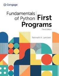 bokomslag Fundamentals of Python: First Programs