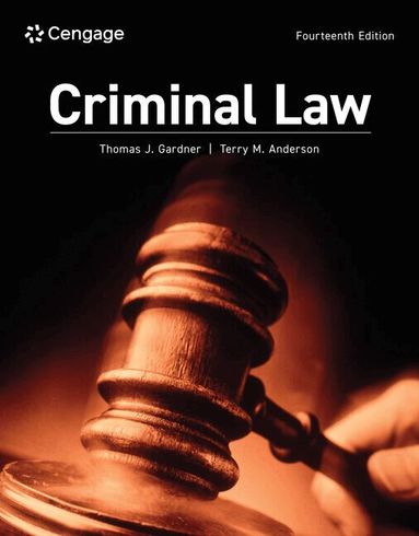 Thomas Gardner, Terry Anderson - Criminal Law, Häftad