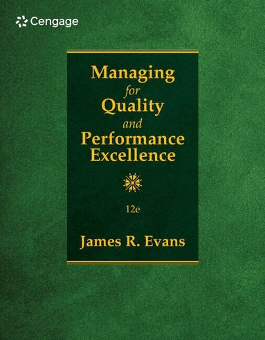 James Evans - Managing for Quality and Performance Excellence, Häftad