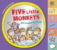 bokomslag Five Little Monkeys Get Ready for Bed Touch-and-Feel Tabbed Board Book