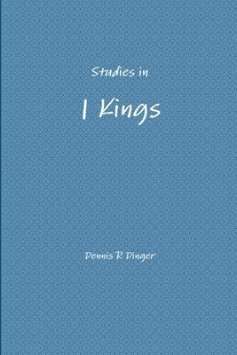 bokomslag Studies in 1 Kings