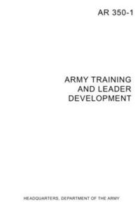 bokomslag AR 350-1 Army Training and Leader Development