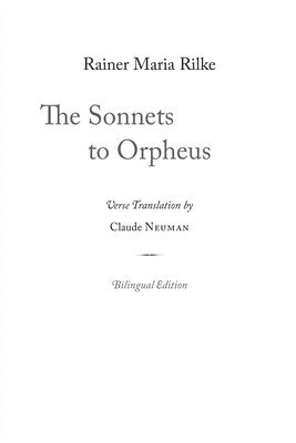 bokomslag The Sonnets to Orpheus