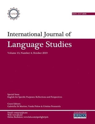 International Journal of Language Studies (IJLS) - volume 13(4) 1