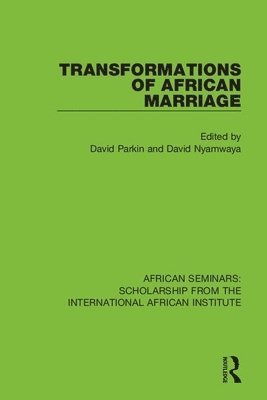 Transformations of African Marriage 1