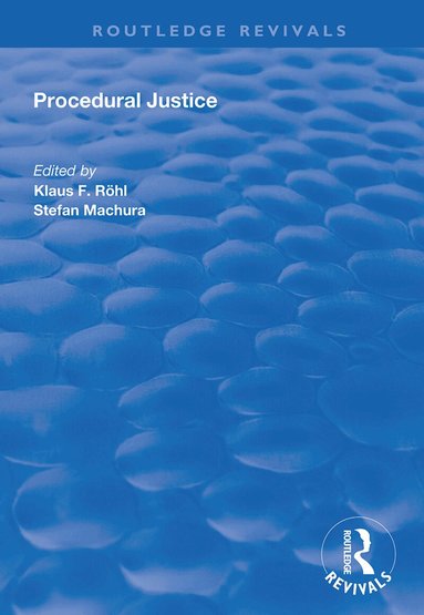 Klaus F Röhl, Stefan Machura - Procedural Justice, Häftad