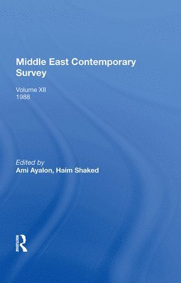 bokomslag Middle East Contemporary Survey