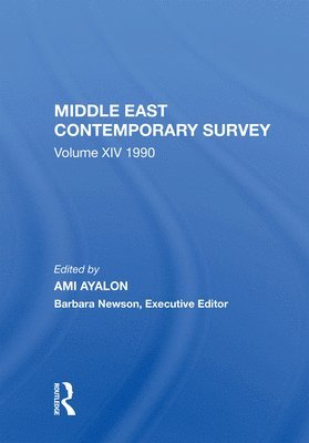Middle East Contemporary Survey, Volume XIV: 1990 1