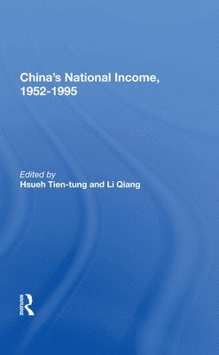 China's National Income, 1952-1995 1