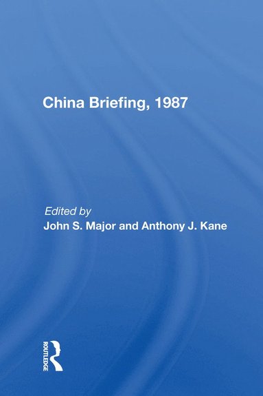 bokomslag China Briefing, 1987