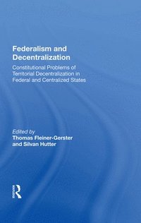 bokomslag Federalism and Decentralization
