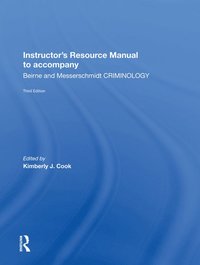 bokomslag Instructor's Manual To Accompany Criminology