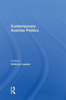 bokomslag Contemporary Austrian Politics