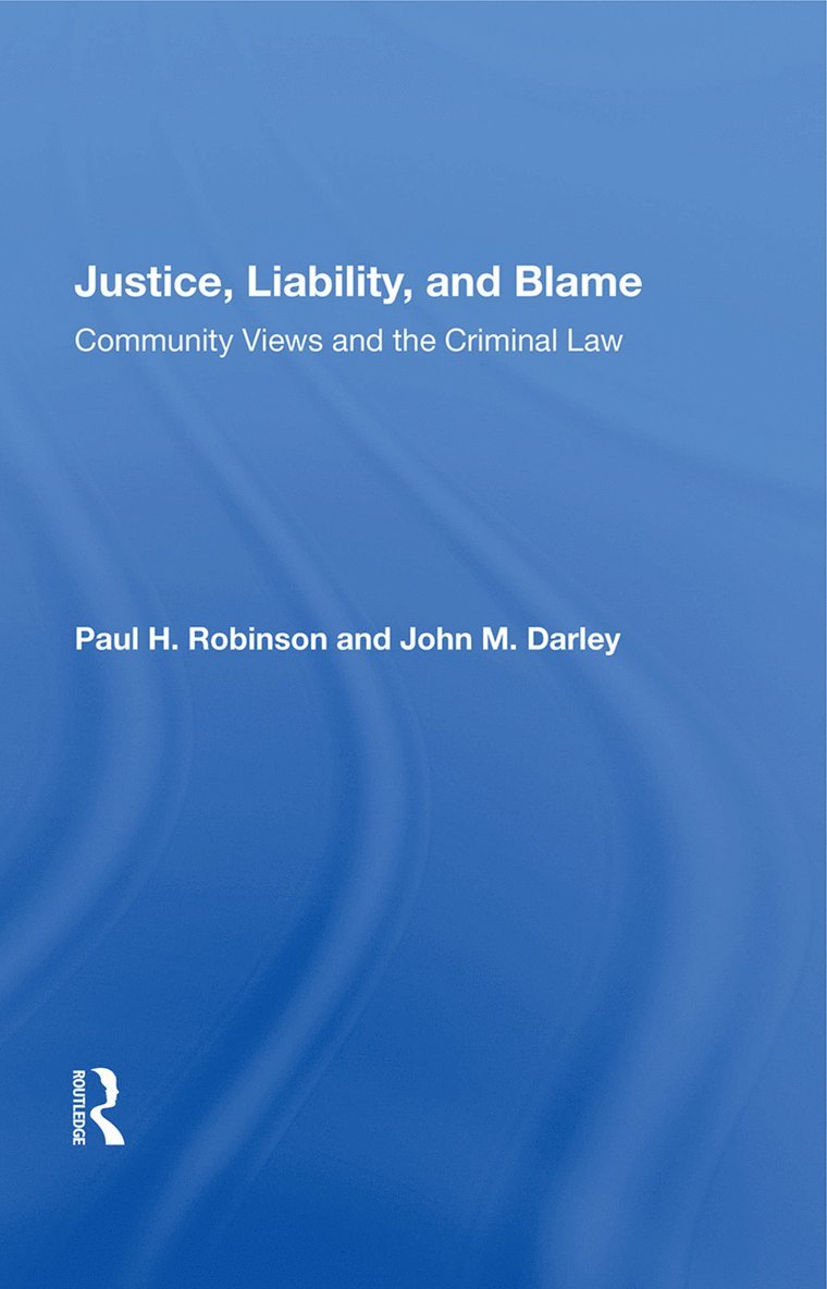 Justice, Liability, And Blame 1