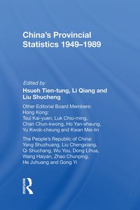 bokomslag China's Provincial Statistics, 1949-1989