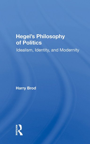 bokomslag Hegel's Philosophy Of Politics