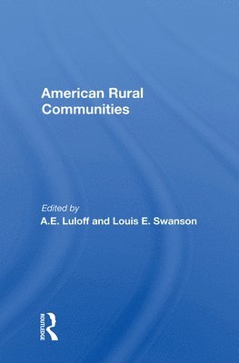 bokomslag American Rural Communities