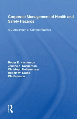Corporate Management Of Health And Safety Hazards 1
