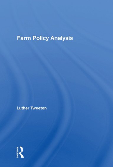 bokomslag Farm Policy Analysis