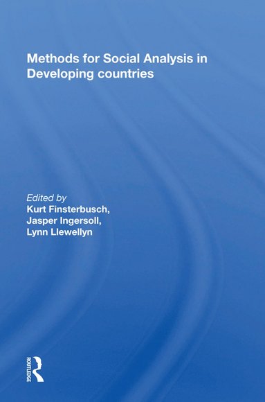 bokomslag Methods for Social Analysis in Developing Countries