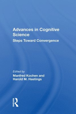 Advances In Cognitive Science 1