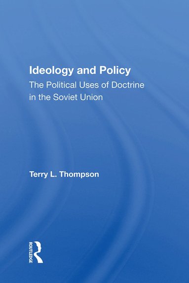 bokomslag Ideology And Policy