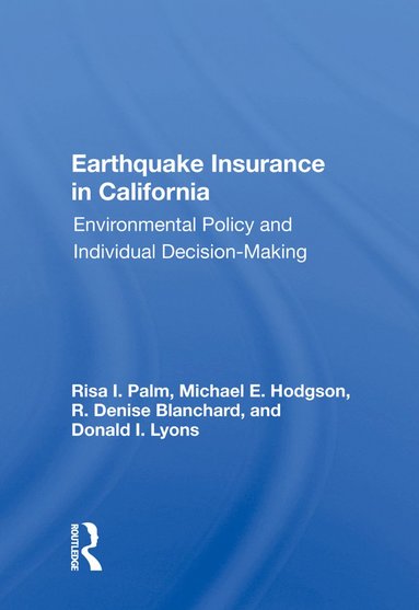 bokomslag Earthquake Insurance in California